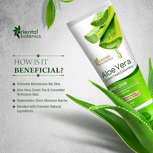 Oriental Botanics Aloe Vera|Green Tea|Cucumber Body Lotion
